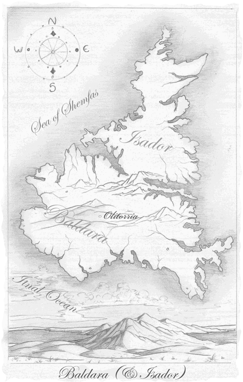 Map of Baldara by G. Carlson
